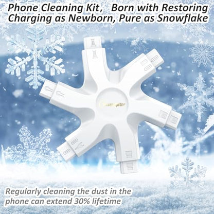 iPhone Cleaning Kit for Charging Port Cleaner,Lightning Charger Connector - color: Snow White