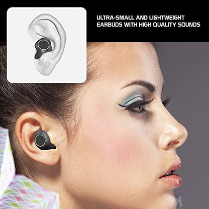 Wireless V5.3 Bluetooth Earbuds Compatible with Samsung Galaxy Z Fold 5 IPX6 Super Bass Plus 24Hrs Charging Travel Case for in-Ear Headphones