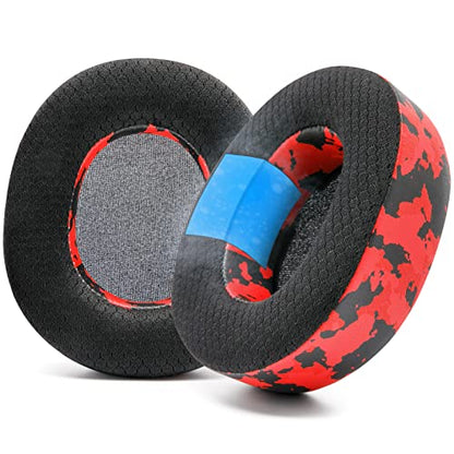 WC Freeze Nova Pro Wireless - Earpads for Arctis Nova Pro Wireless & More | Made by Wicked Cushions | Also fits SteelSeries Nova Elite & Nova Pro Omni(Doesn't Fit Other Models) | Red Camo - color: Red Camo