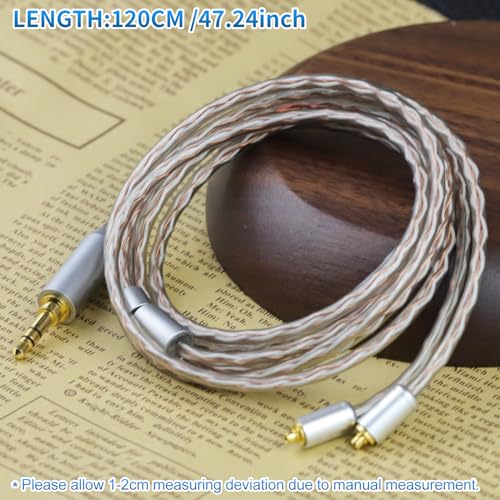 4 Core MMCX to 3.5MM for Shure MMCX Upgrade Cable for SE215 SE315 SE425 SE535 SE535LTD SE846 FH9 FA9 FH5S BGVP UE900s T2 T3 AK T8iE XELENTO Remote FH1 F9 F9PRO AM05 W80 3.94FT - size: 3.5MM