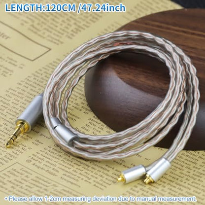 4 Core MMCX to 3.5MM for Shure MMCX Upgrade Cable for SE215 SE315 SE425 SE535 SE535LTD SE846 FH9 FA9 FH5S BGVP UE900s T2 T3 AK T8iE XELENTO Remote FH1 F9 F9PRO AM05 W80 3.94FT - size: 3.5MM