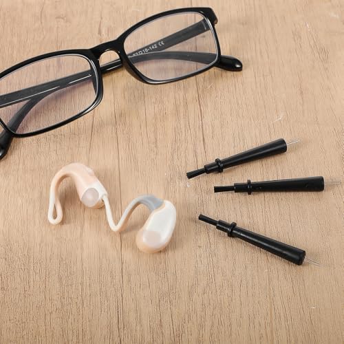 8 Pieces Hearing Aid Cleaning Tools Cleaner Brush Kits Hearing Amplifier Brush Tools with Wax Loop Essential Accessories for Earbuds Headphones