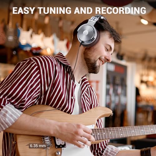 OneOdio 6.35mm to 3.5mm 6.6-9.8FT Stereo Adapter Cable Compatible with AMPs, Electronic Keyboards, Mixers, Guitars and Pro10/Pro30/Pro50 Headphones of OneOdio-Brown - color: Brown