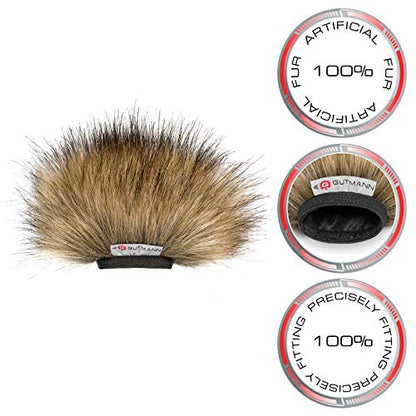 Gutmann Microphone Fur Windscreen Windshield for Tascam Portacapture X6 WOLF | Made in Germany