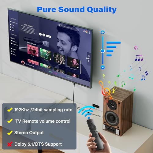 Unidirectional 192KHz HDMI ARC/eARC to Optical Toslink SPDIF Audio Extractor Splitter Converter Cable 6 Ft, USB Powered Digital Adapter for HDTV to Soundbar Home Theater Amplifier Old Speaker - size: 6FT