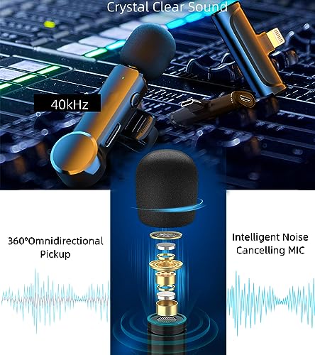 NPTCL Mini Wireless Microphone USB C for iPhone 17/16/15, Android Phone - style: 01 USB C