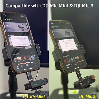 iMusk 2 Pack for DJI Mic Mini/DJI Mic 3 RX Phone Audio Adapters for iPhone 14 13 12 11 Connector with Two Lanyards