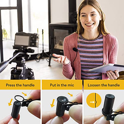 MAONO UL10 USB Lavalier Microphone, 192kHz/24bit for Interview and Vlogging | Omnidirectional, Plug & Play for PC, Computer, Mac, Laptop, Conference Calls, YouTube Video, Dictation, Meeting, Recording