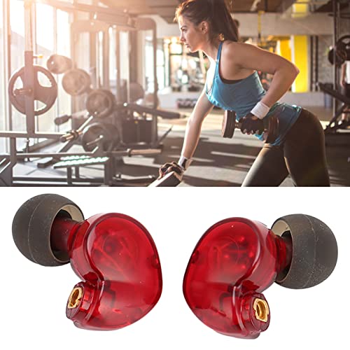 ASHATA Earphone Head Replacement for SE215 SE315 SE535, Pluggable Detachable HiFi Earpiece Head,Sports Earphone Earbud Head, for Interface Cable(Red) - color: Red