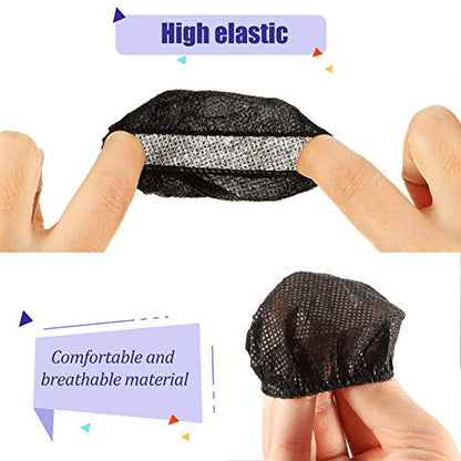 BBTO 300 Pieces Disposable Headphone Covers Non Woven Sanitary Fabric Headset Earphone Covers for Ear Pad Headphones(S-6.5 cm,Black) - color: Black, size: S-6.5 cm