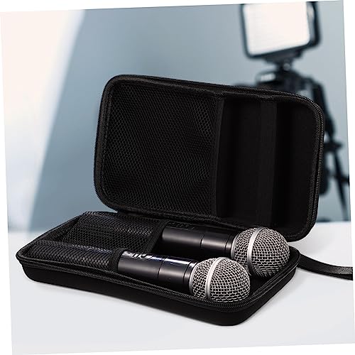 Holibanna Wireless Microphone Storage Case Double Zipper Travel Handle