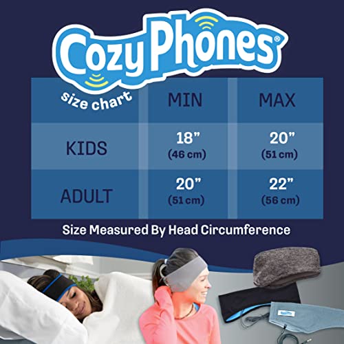 CozyPhones Sleep Headphones - Over Ear Headphones from Ultra Thin Cool Mesh Wired for Side Sleepers, Meditation, Running, Laptop, and Phone - White | Ultra Thin for Side Sleepers, Meditation, Running, Laptop, and Phone - color: White