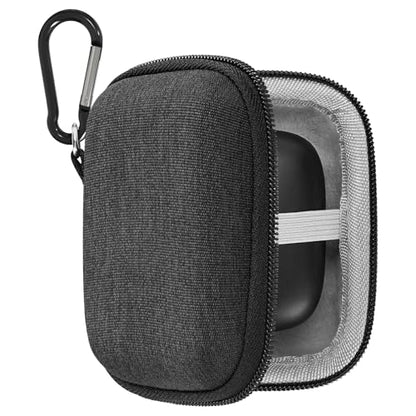 Geekria Shield Earbuds Case Compatible with JBL Tour Pro 3, Sense Lite, Wave Buds True Wireless Earbuds, Replacement Hard Shell Travel Carrying Bag with Carabiner Clip (Dark Grey)