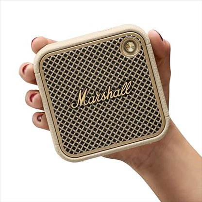 Marshall Willen II Portable Bluetooth Speaker - Rugged Waterproof/Dust-Proof Design | Loud Stereo Sound, Deep Bass | Compact and Wireless for Travel and Outdoors - Cream - color: Cream