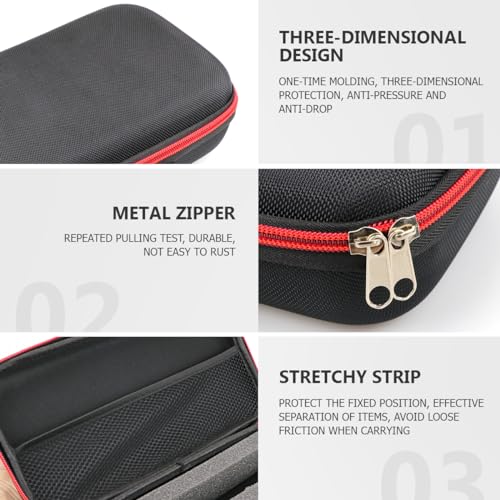 Microphone Case Double Mic Slots Storage Bag Mic Protective Bag for Outdoor Travel