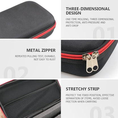Microphone Case Double Mic Slots Storage Bag Mic Protective Bag for Outdoor Travel