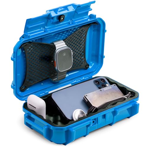 Evergreen 56 Dry Box - EDC Tough Protective Case USA Made for Organization of Cameras, Phones, Camping, Fishing, Hiking, Water Sports (Blue) - color: Blue
