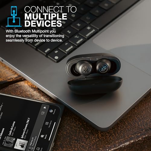 JLab JBuds ANC 3, True Wireless Earbuds, Active Noise Cancelling, Multipoint Connect, Google Fast Pair, Black