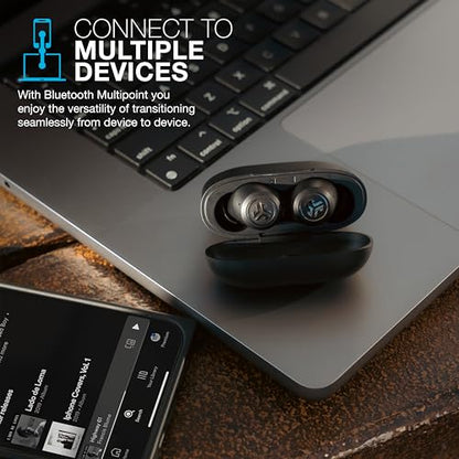 JLab JBuds ANC 3, True Wireless Earbuds, Active Noise Cancelling, Multipoint Connect, Google Fast Pair, Black