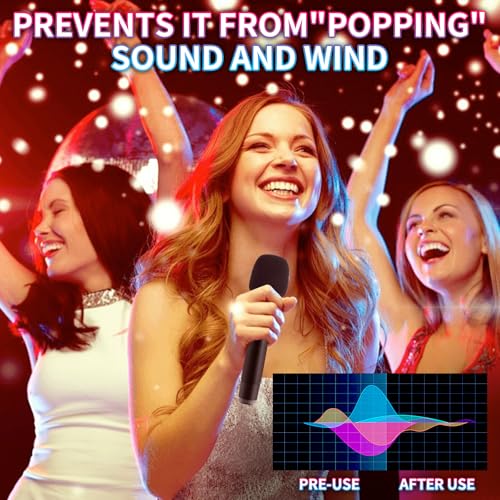 Foam Microphone Windscreen, Disposable Mic Cover, Soft Sponge Foam Mic Windscreen Compatible with SM58 Series Microphones for Recording, Live Streaming, Podcast,KTV,With JBL Microphones