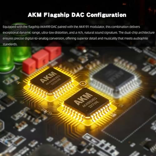 Luxsin X9 Desktop DAC & Headphone Amplifier, AK4191+AK4499EX, HP-EQ, Crossfeed, DSD512 PCM 768kHz/32Bit, APP/Web UI Wireless Control, with Remote Controller