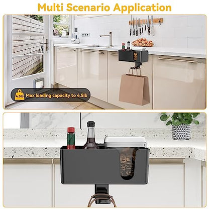 KDD Gaming RGB Headphones Stand & 4 in 1 Desk Cup Holder - Rotatable Headset Stand with 9 Light Modes - Clamp on Under Desk Headphone Hanger