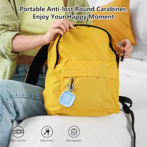 Aircawin Airpods 4 Case - Clear, Protective, Transparent TPU Case with Keychain - Blue - color: Clear Blue, size: Airpods 4