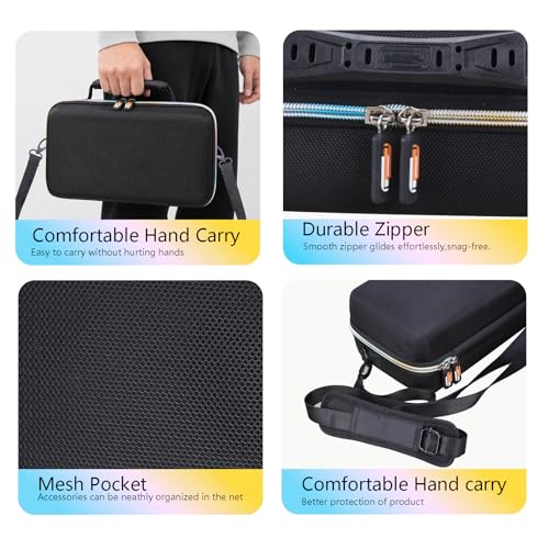 Hard EVA Carry Case for Sony ULT Field 3 Wireless Portable Bluetooth Speaker, Protective Bluetooth Speaker Storage Bag,Mesh Pocket & Shoulder Strap (Case Only)