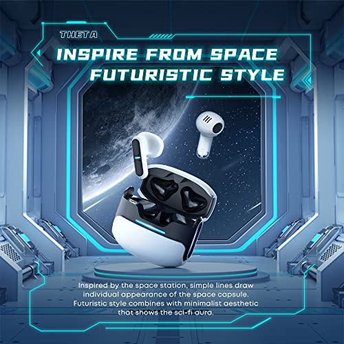 TG11 Wireless Gaming Earphone Low Latency Noise Reduction BT5.3 300mAh Battery Long Standby in-Ear Headphones (Black) - color: Black