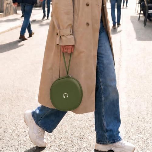 Comecase Headphone Case for JBL Tune 770NC，for JBL Live, 770NC, 660NC, 650B | Adjustable Divider, Cable Space and Carry Handle for Commuting, Gym and Travel, Students and Music Lovers - Military Green - color: Military Green