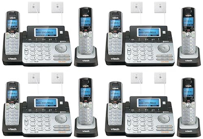 VTech DS6151-2 2-Line Expandable Cordless Phone System, 2 Handsets (Pack of 4) - size: 2 Handsets (Pack of 4)