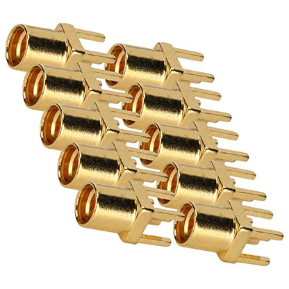 10PCS MMCX Female Connectors 4 Pin Solder Type for PCB Antenna Earphone Repair