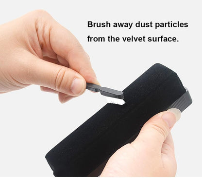 Premium Vinyl Record Cleaner Kit - Vinyl Records Cleaning Kit for Records Albums-Includes Soft Velvet Record Brush, Cleaning, Stylus Brush, Brush for Velvet
