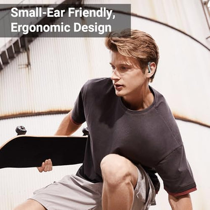 Wireless Earbuds Bluetooth Headphones, Over Earbuds with Earhooks V5.4 Ear Buds in Ear Headphones Stable Connection, Stereo Deep Bass, Lightweight inear Earphones with Mic for iPhone Android Phone - color: Black