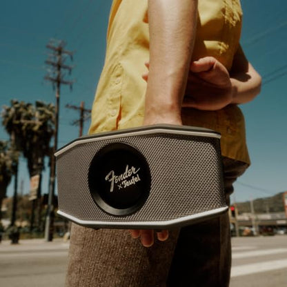 Teufel Fender x ROCKSTER GO 2 Portable Bluetooth Speaker | Powerful Sound, Rugged, Waterproof, 28 Hour Battery, Carrying Strap for Outdoors and Travel