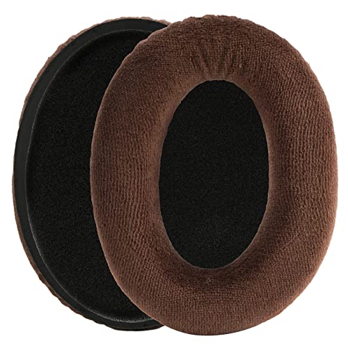 Linkidea Replacement Ear Pads for Sennheiser HD 515/518/ 555/595/ 598/ 598SE/ 560s/ 380/559/ 569/ PC350/ PC360/ Game one/ HMEC250 Headphones Ear Cushions (Velour/Brown)