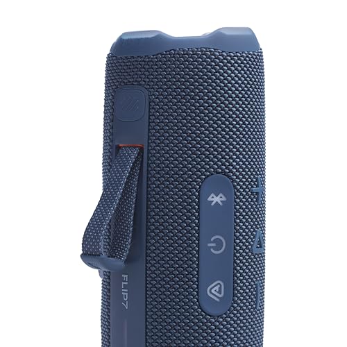 JBL Flip 7 Portable Bluetooth Speaker, Waterproof and Drop-Proof - Blue | Up To 16 Hours Playtime, IP68 Dustproof Build, Clip-On Loop, USB C Lossless Audio, Links With Other Speakers For Outdoor Use - color: Blue