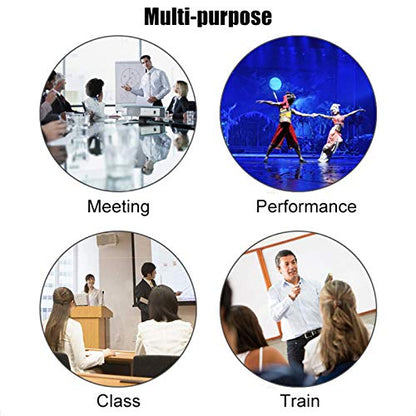 Lavalier Microphone Lapel Microphone Compatible with Wireless Transmitter - Unidirectional Condenser Mic - 3.5mm Screw Lock Plug