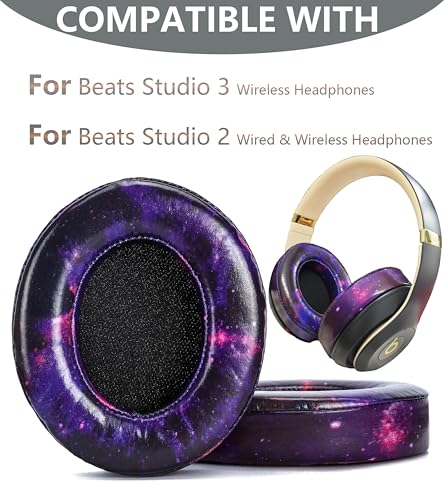 Replacement Ear Pads for Beats Studio3 Wireless.Starry Sky Color - color: starry sky color
