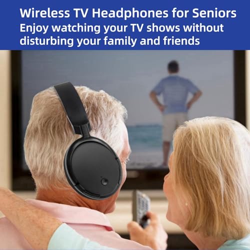 PROW Wireless Headphones for TV Watching with USB Transmitter, Wireless TV Headphones for Seniors, Bluetooth5.3 Headset, No Audio Delay 30H Battery Life, Comfortable Fit for The Elderly and Parents
