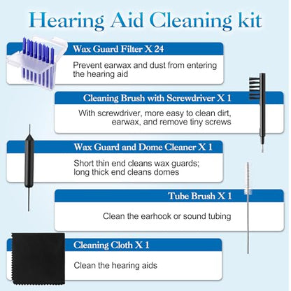 Hearing Aid Cleaning kit, Compatible with Audien Hearing Supplies