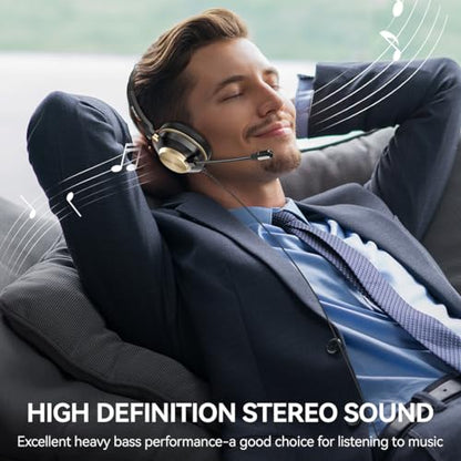 Wantek Headset with Mic, USB Headset with Microphone, Computer Headset with Noise Cancelling Microphone for Laptop PC, Mute in-line Controls