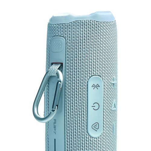 JBL Flip 7 Portable Bluetooth Speaker, Waterproof and Drop-Proof - Teal | Up To 16 Hours Playtime, IP68 Dustproof Build, Clip-On Loop, USB C Lossless Audio, Links With Other Speakers For Outdoor Use - color: Teal