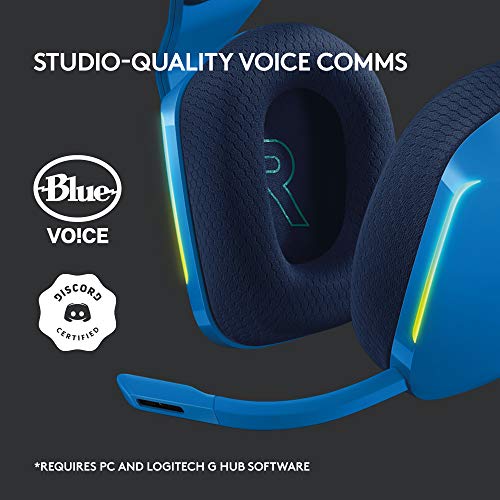 Logitech G733 Lightspeed Wireless Gaming Headset - Blue - color: Blue