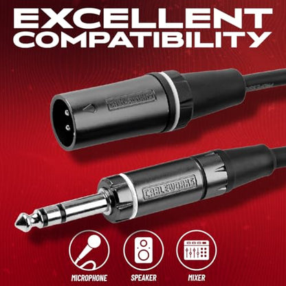 by Gator Cases Composer Series Deluxe 18 Inch XLR Male to TRS Cable, (GCWC-XLR-18INMTRS) - size: 18 Inch, style: TRS/XLR Male