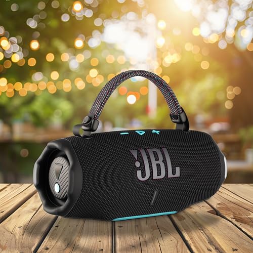 JBL Charge 6 Portable Bluetooth Speaker (Funky) | IP68 Waterproof, DustProof, and DropProof, Outdoor Wireless Audio |28Hrs Playtime + Travel Case Bundle - color: Funky