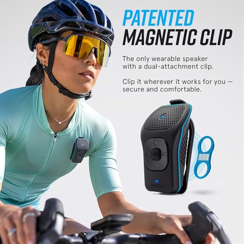 noxgear 39g Wearable Bluetooth Speaker, Mini Clip-On, 2 Pack, Black - color: Black, size: 2 Pack