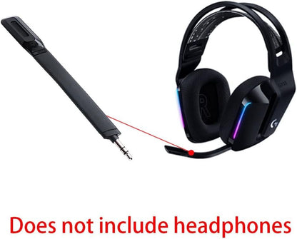 G733 Mic Replacement for Logitech G733 Lightspeed Wireless Gaming Headset, 3.5mm Detachable Noise Cancelling Microphone for PC, Xbox One, PS4, PS5