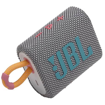 JBL Go 3 Portable Speaker with Bluetooth - Gray (Renewed) - color: Grey