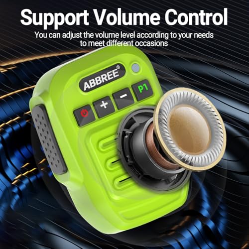 ABBREE Ham Radio Wireless Handheld Speaker Mic, 2 Pin Shoulder Microphone Compatible with Baofeng 5RM UV-5R,BF-F8HP PRO,GM21,K5PLUS,GM-15Pro,UV-5G Plus AR-152 Quansheng UV-K5 8 Walkie Talkie (Green) - color: Green